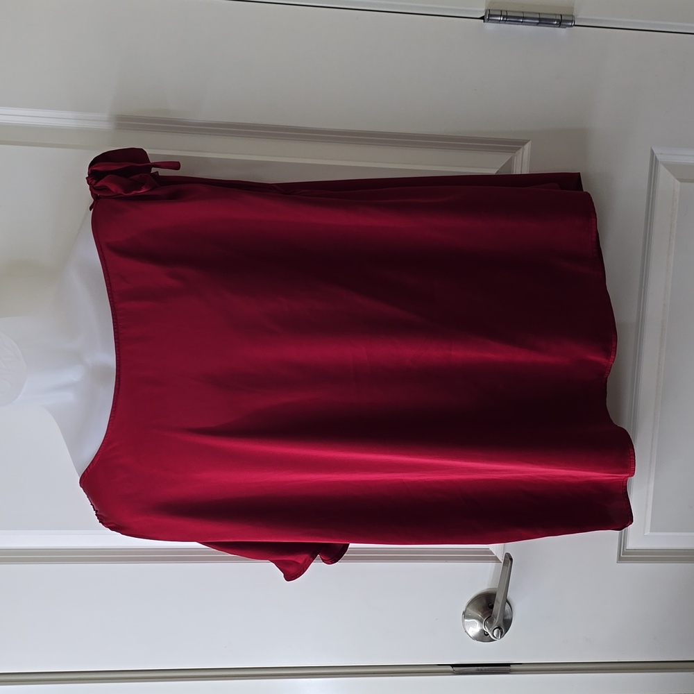 Torrid Red Satin Off-Shoulder Top‎ Size 1X